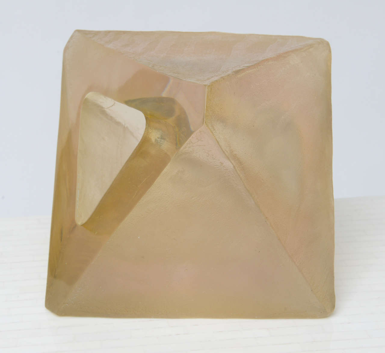 Late 20th Century Polyhedral Resin Sculpture