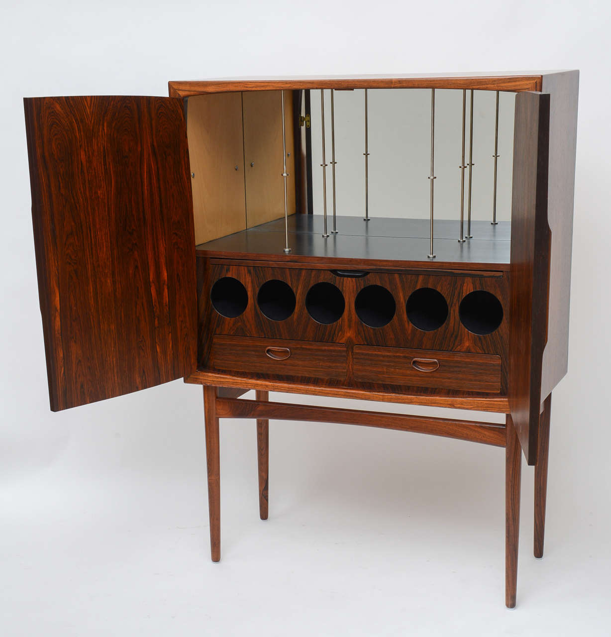 Mid-Century Modern Exceptional Rosewood Dry Bar by Torbjorn Afdal