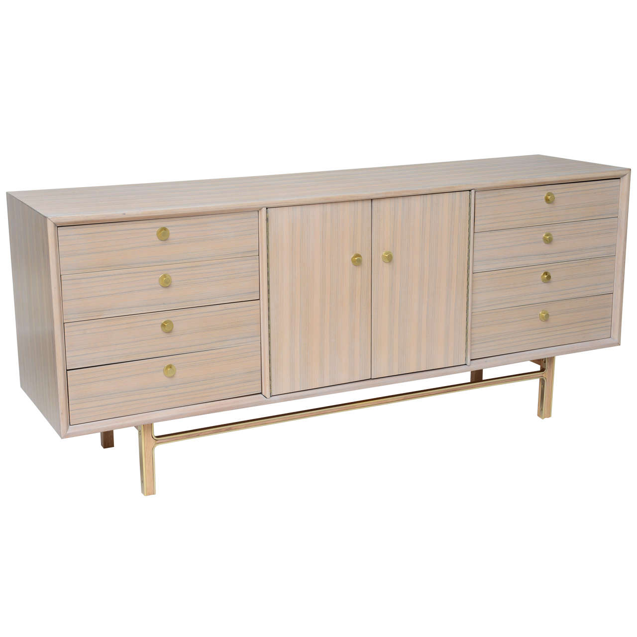 Bleached Teak Dresser at 1stDibs