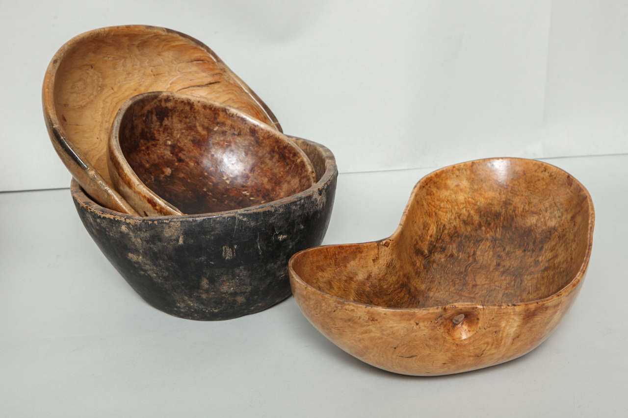 Collection of Swedish Burl Bowls 2
