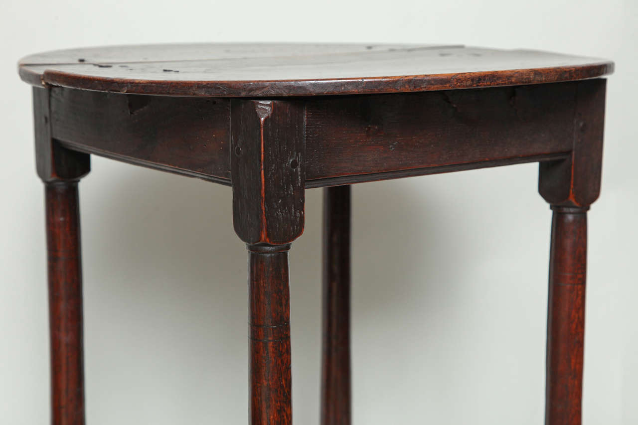 18th Century and Earlier Unusual 18th Century English Oak Table