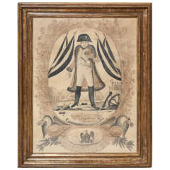 Napoleonic Folk Art Calligraphy Drawing 3