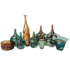 Vintage Collection of Maltese Art Glass