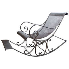 English Iron Rocking Chair