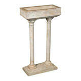 18th Century Carved Marble Font