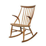 Oak Rocking Chair by Illum Wikkelso