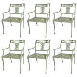A Set of Six NeoClassical Garden Chairs by Vincent Primavera