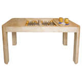 Parchment Backgammon Table by Karl Springer