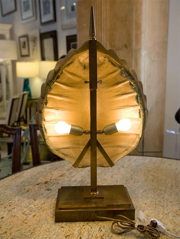 French Tortoise Shell Lamp by Maison Jansen 5