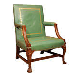 Antique Rare Irish Gainsboro Arm Chair, 18th Century