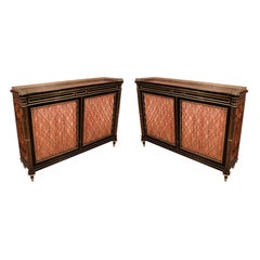 Fine Pair of Regency Cabinets