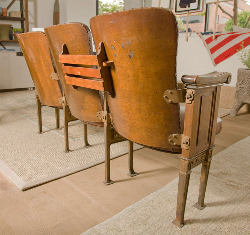 1940's Leather Theater Seats 4