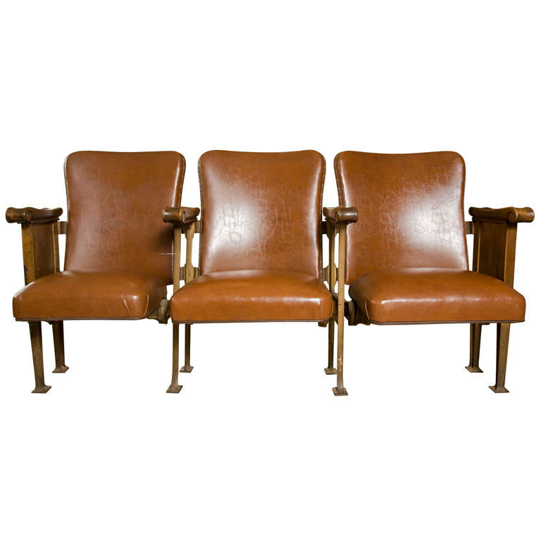 1940's Leather Theater Seats