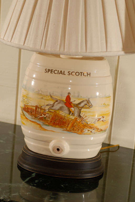 Pair of Whiskey Dispenser Lamps