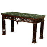 Antique Chippendale style Mahogany Console
