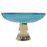 Turquoise Murano Dish