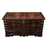 Brass-Studded Teak Zanzibar Trunk, 19th Century