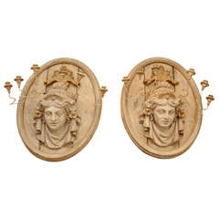 19th Century French Pair of Grand Scale Sconces