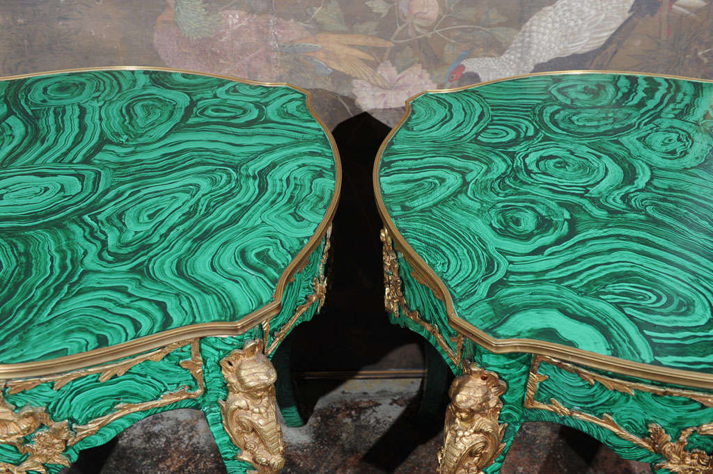 Malachite Side Tables by Tony Duquette 6