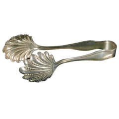 Silver Ice Tongs by F.M. Whiting, Massachusetts