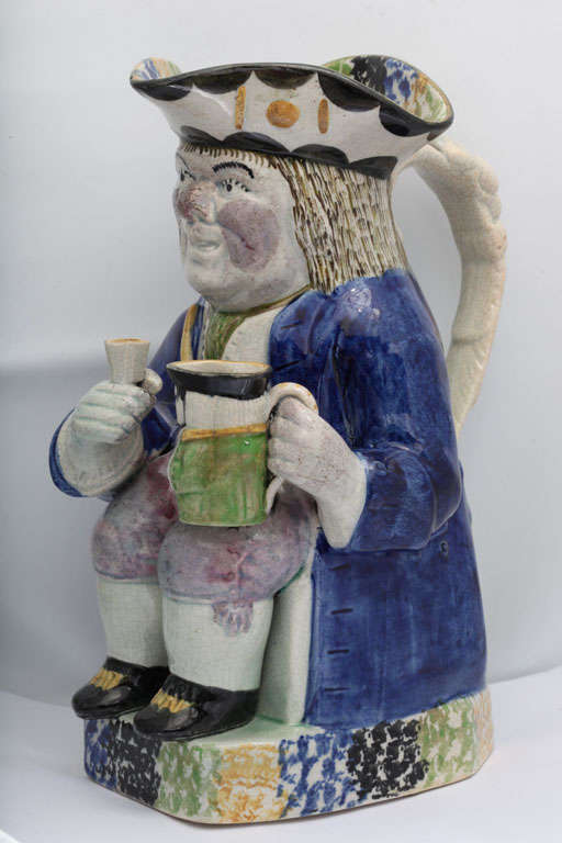 18th Century and Earlier A Fine English Pearlware Toby Jug