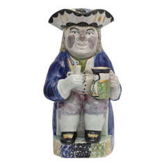A Fine English Pearlware Toby Jug