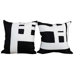 Bold Black and White Pillows
