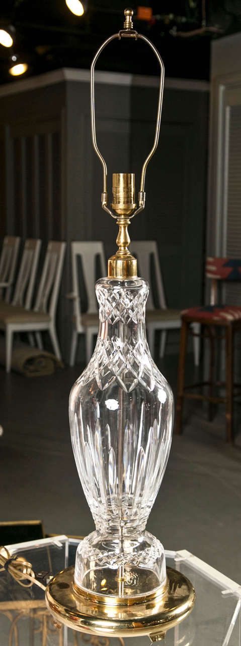 Cira 1950 Pair Of Waterford Lamps For At 1stdibs A Signed Pair Of Brilliant Crystal Waterford Lamps Circa 1950