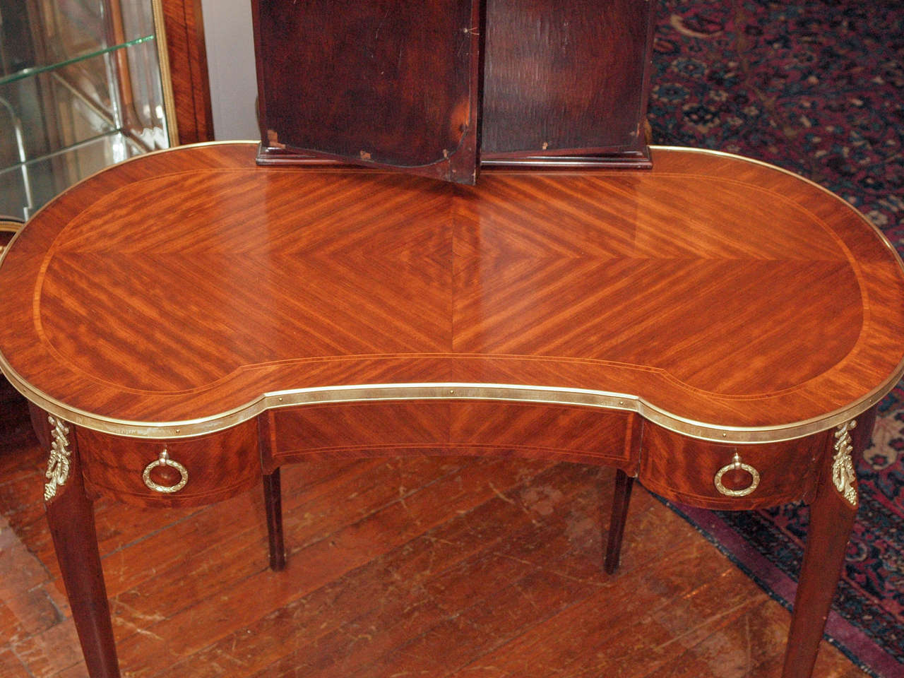 19th Century Antique French Ladies' Mahogany Dressing Table