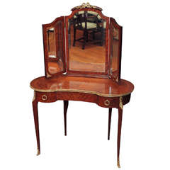 Antique French Ladies' Mahogany Dressing Table