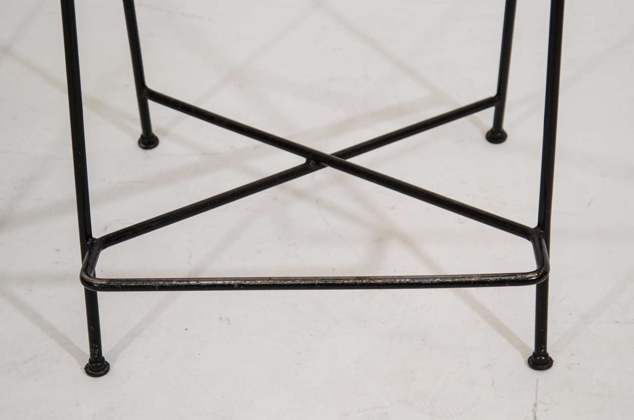 Pair of Arthur Umanoff Counter Height Bar Stools In Good Condition In New York, NY