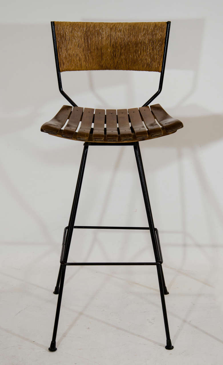 American Pair of Bar Stools by Arthur Umanoff