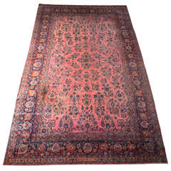 19th Century Persian Kashan Carpet with Afshan Design Completed in Kork Wool 9