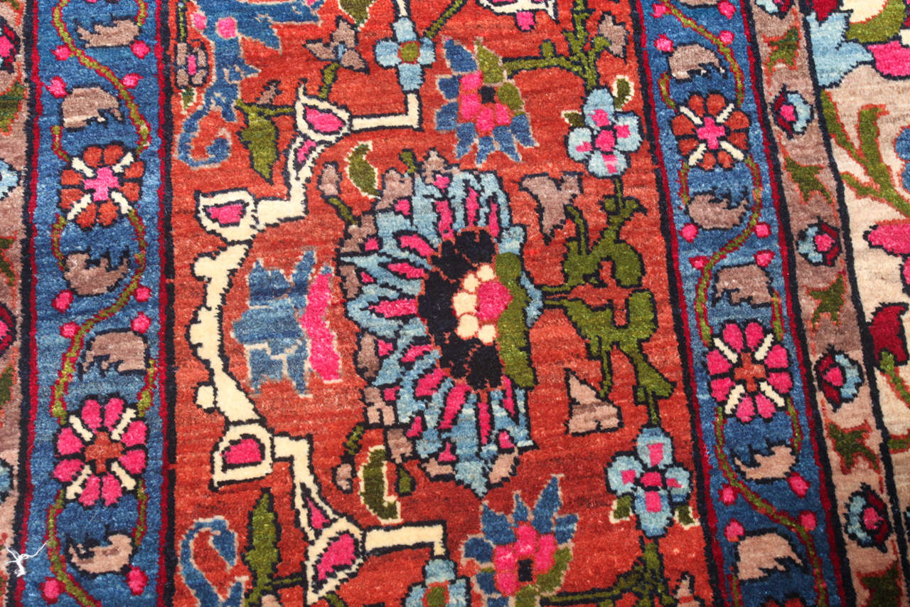 Wool Antique 1880s Persian Kermanshah Rug with Safavid Dynasty Design, 11' x 15' For Sale