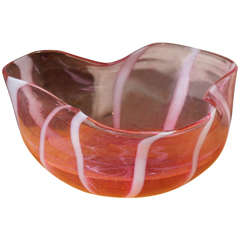 Cranberry Art Glass Vessel