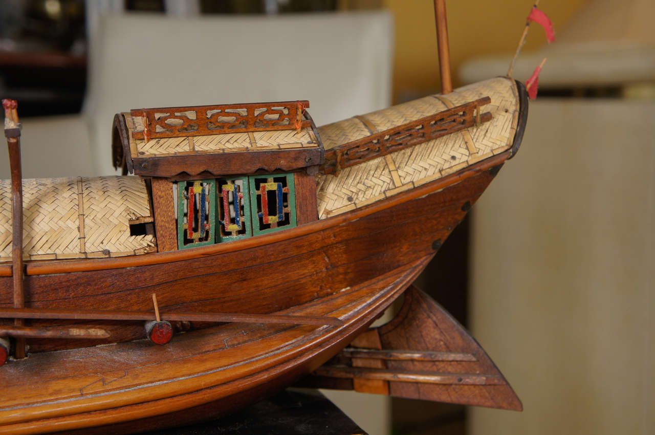 Finely Detailed Model of a Chinese Junk at 1stdibs