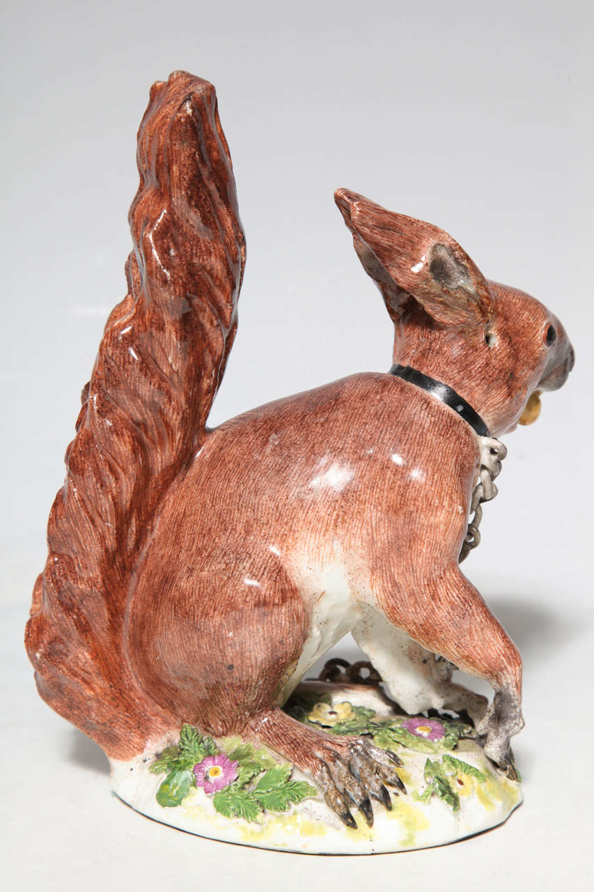 18th Century Meissen Porcelain Figure of Squirrel By J. J. Kandler In Excellent Condition In New York, NY