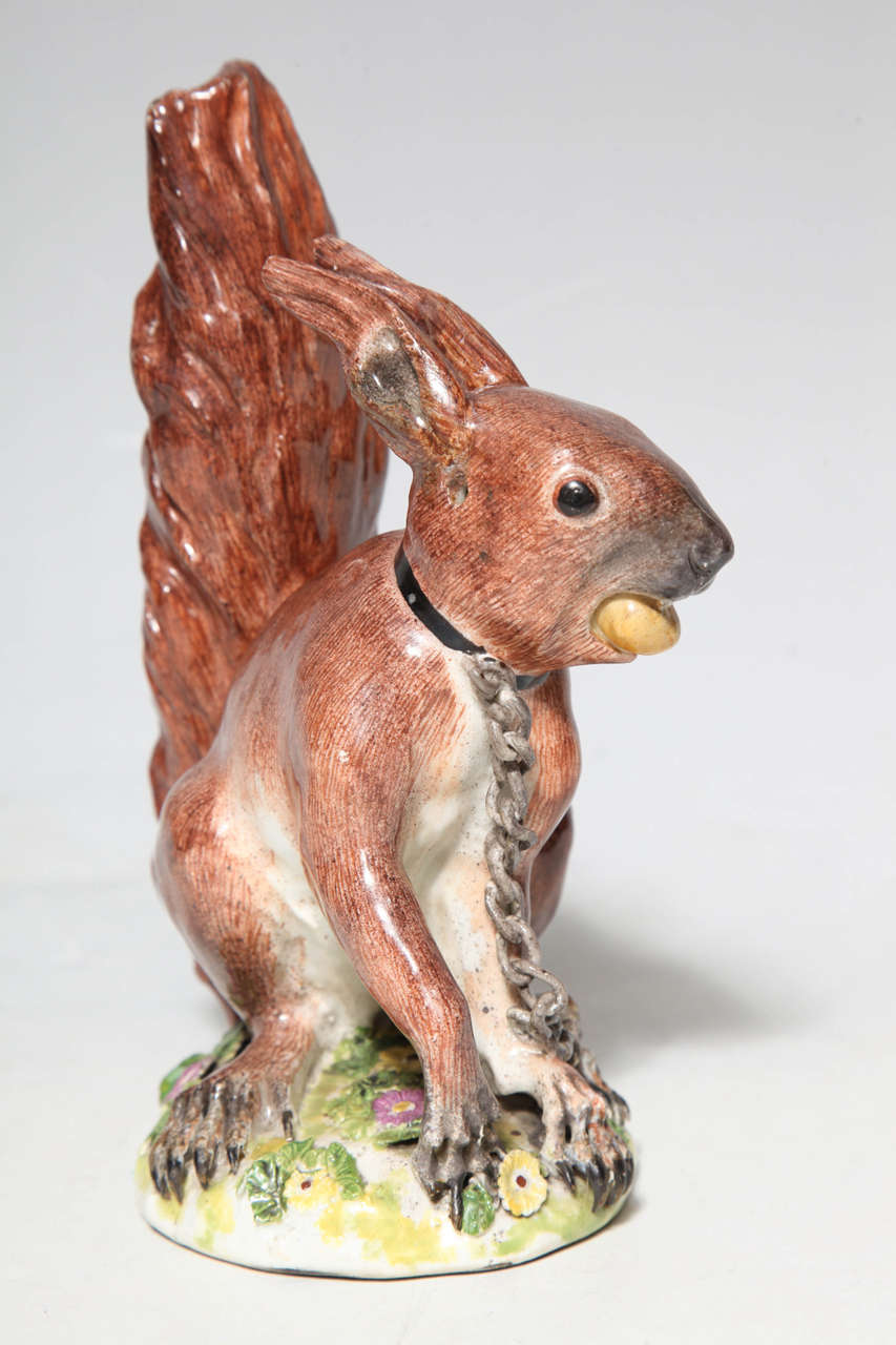 18th Century and Earlier 18th Century Meissen Porcelain Figure of Squirrel By J. J. Kandler
