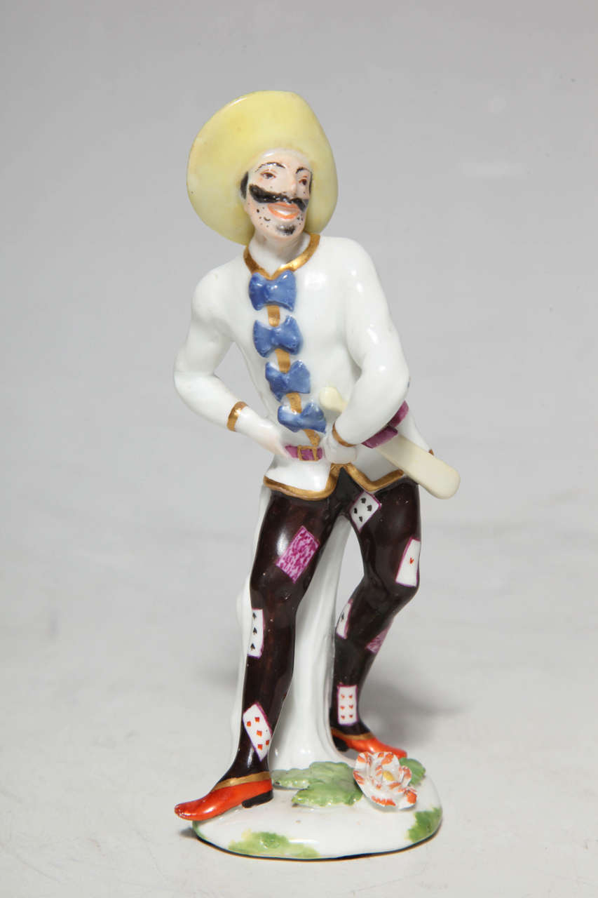 Figurine en porcelaine Commedia Dell'arte de Meissen du 18ème siècle par J. Kandler en vente 1