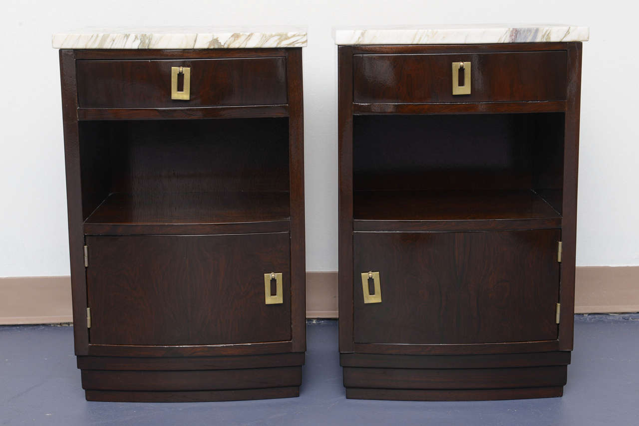 Pair of French Art Deco Night Stands In Excellent Condition In Miami, FL