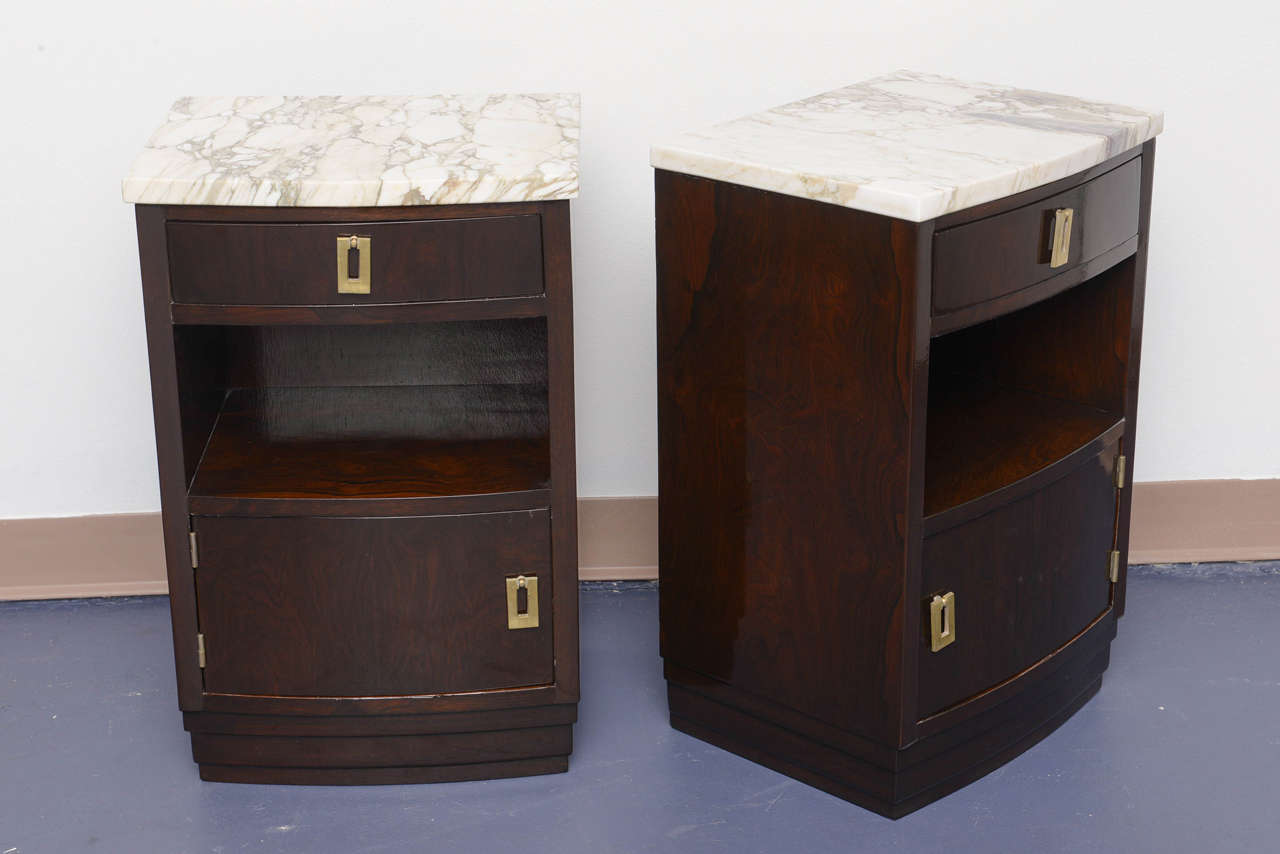 Pair of French Art Deco Night Stands 3