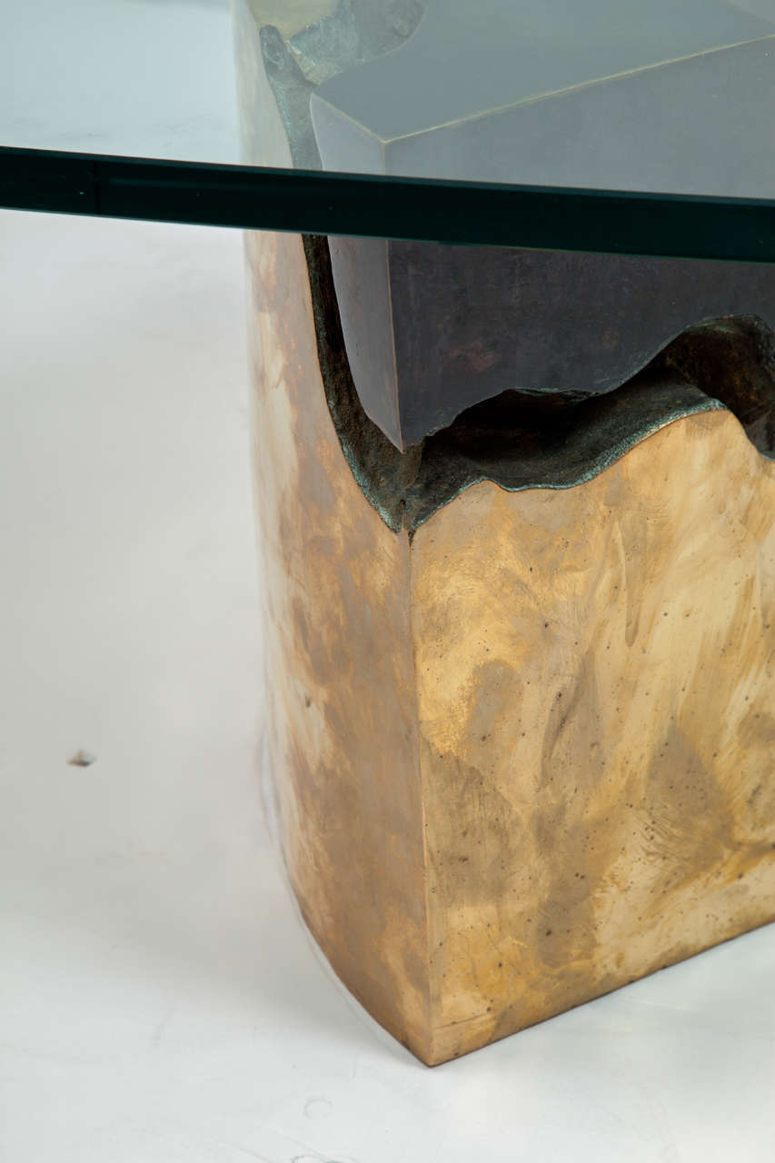 Late 20th Century Bronze Table Attributed to Robert Phandeve