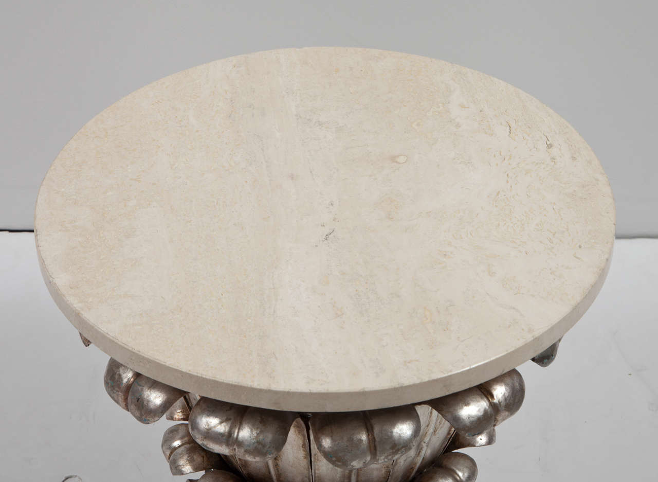 Marble Pair of Side Tables in the Manner of Baguès