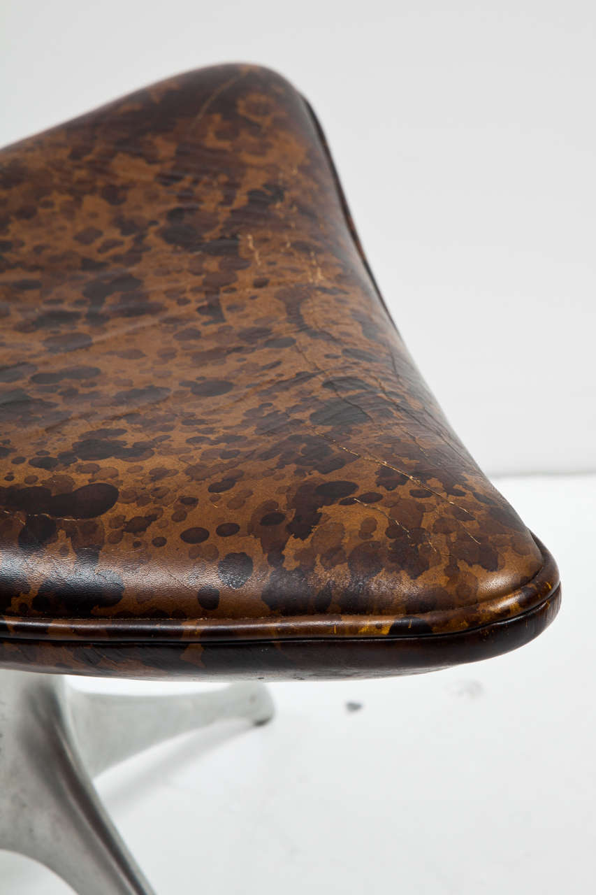 Rare Stool by Vlasimir Kagan In Excellent Condition In New York, NY