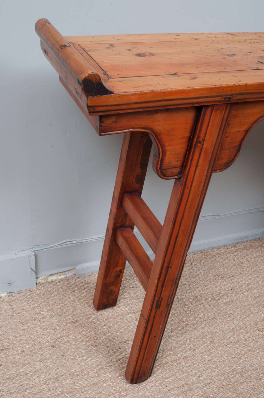 Peach Wood Altar Table In Good Condition For Sale In Washington, DC