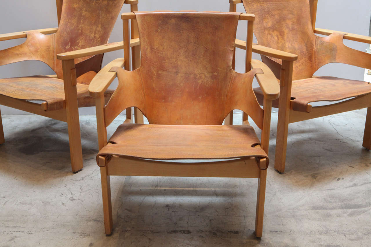 Swedish Trio of Carl-Axel Acking Chairs, Sweden