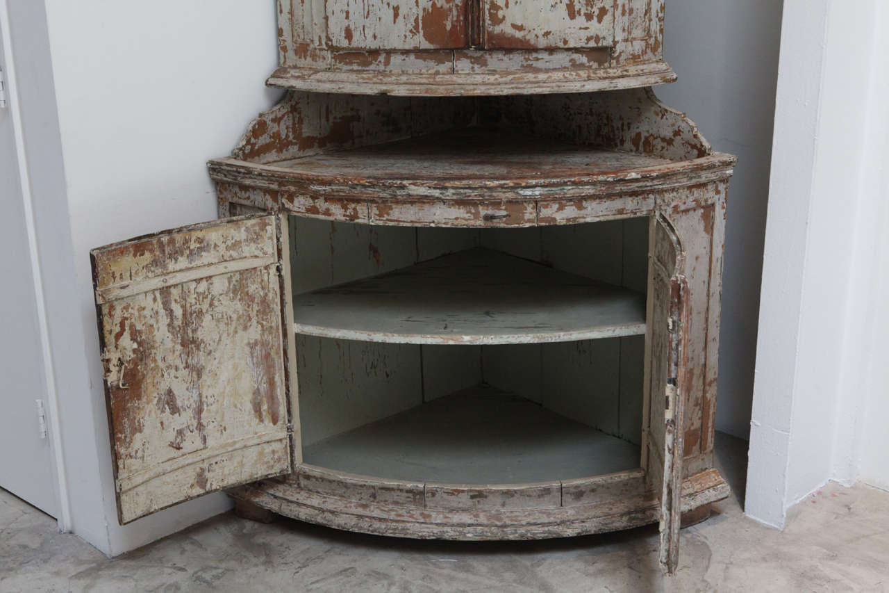 Gustavian Corner Cabinet 1