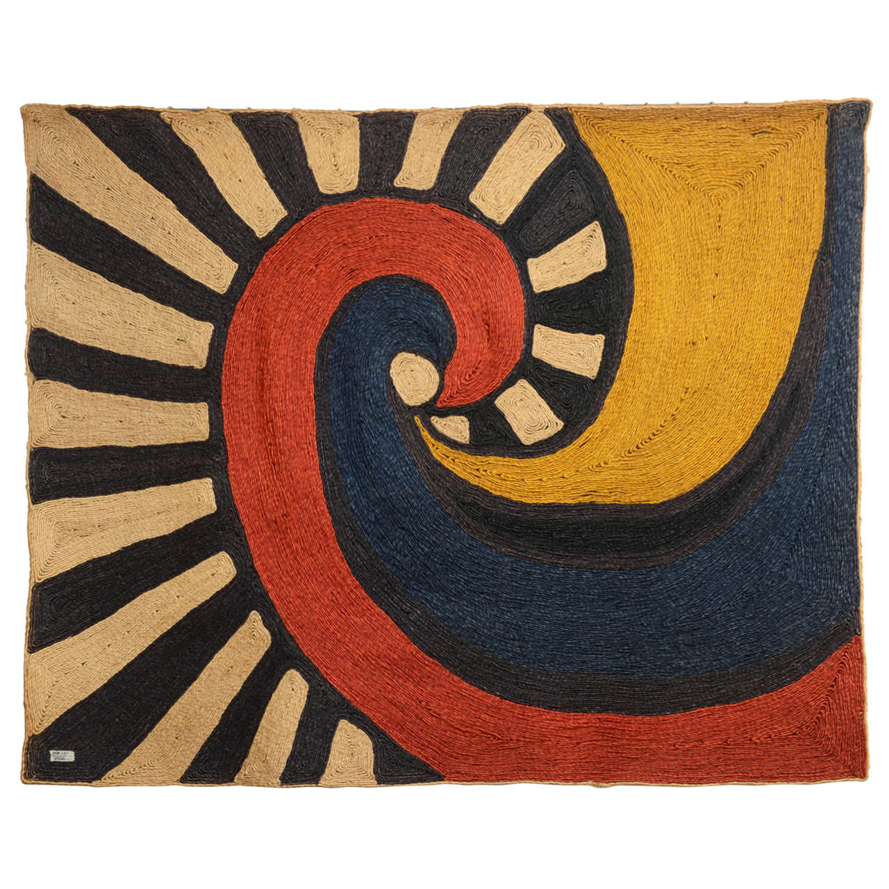 "Swirl" Tapestry After Alexander Calder