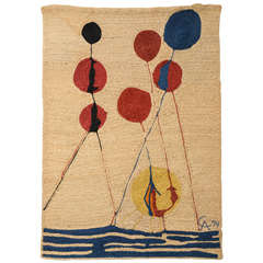 After Alexander Calder Tapestry, "Balloons" 1974