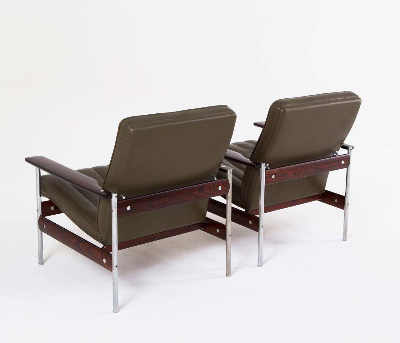 Norwegian Rosewood Lounge Chairs by Sven Ivar Dysthe for Dokka Mobler